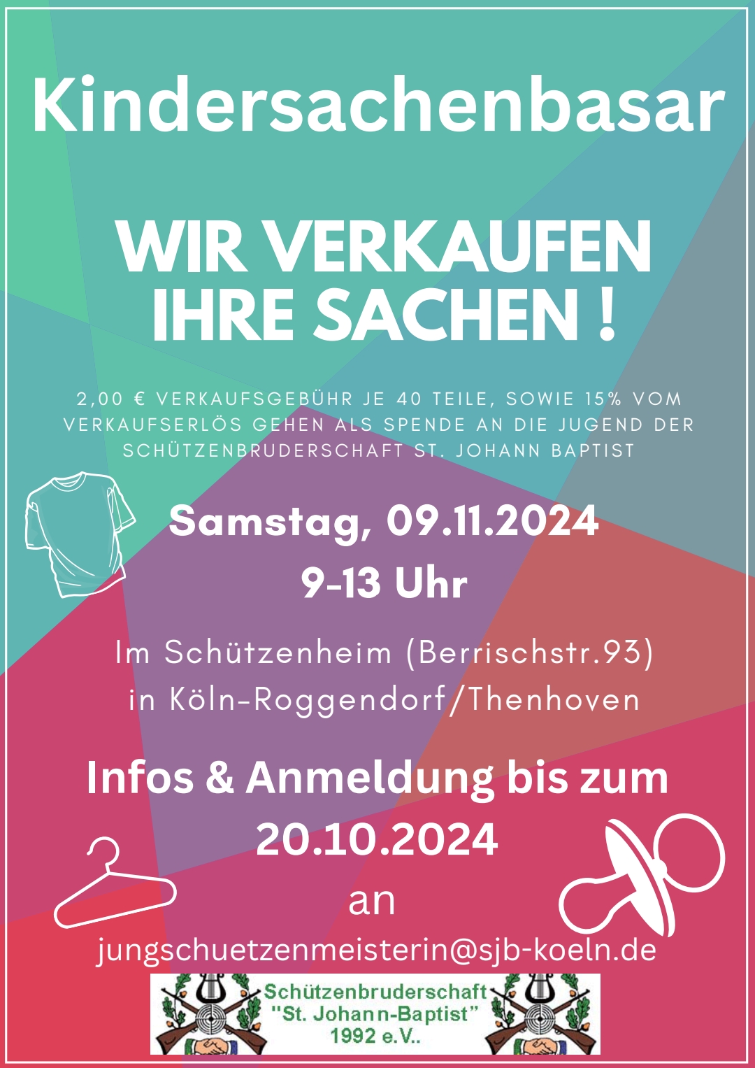 Kindersachenbasar am 9. November im Schützenheim Roggendorf/Thenhoven