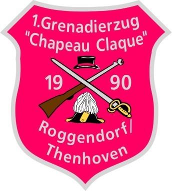 Wappen 1. Grenadierzug "Chapeau Claque" 1990